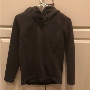 North Face girls fleece hoodie